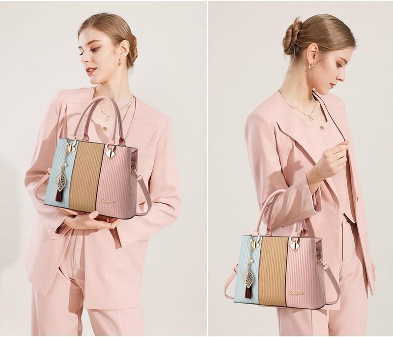 SiMYEER Purses and Handbags for Women Leather Tote Shoulder Bag Medium Satchel Purse Top Handle Bags for Ladies - Image 2